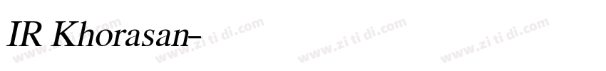 IR Khorasan字体转换